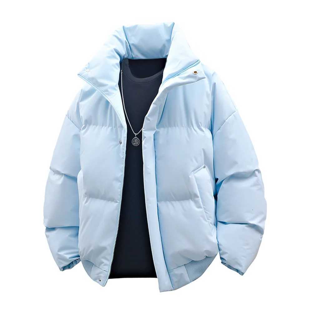 Outdoor Fashion Multi-functional Padded Jacket Men High-quality Zipper Cotton Lined Puffer Jackets Korean Mens High Neck ParkasT251107