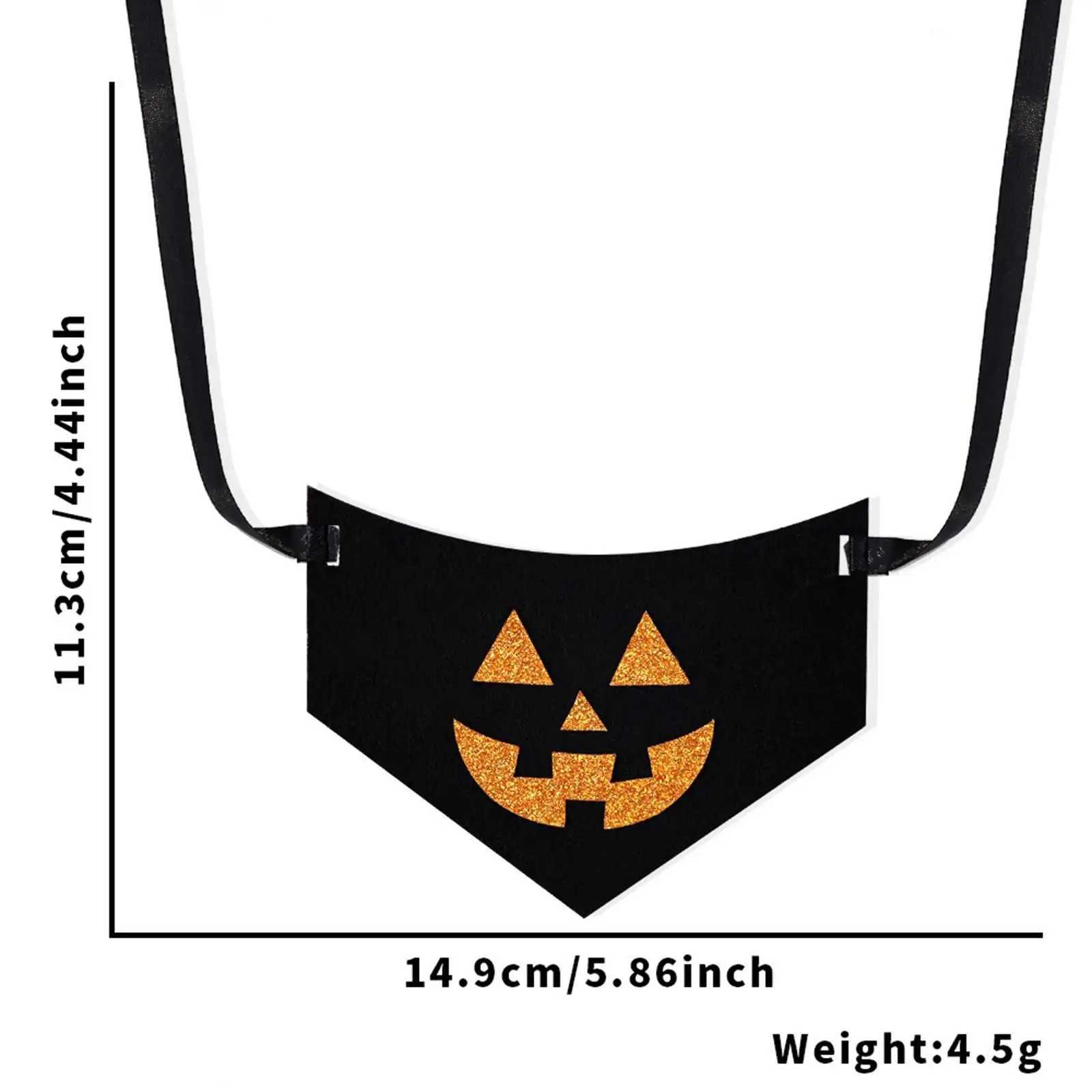 High Quality Halloween dog bandage decoration tie pet bib lightweight for holidays T250407