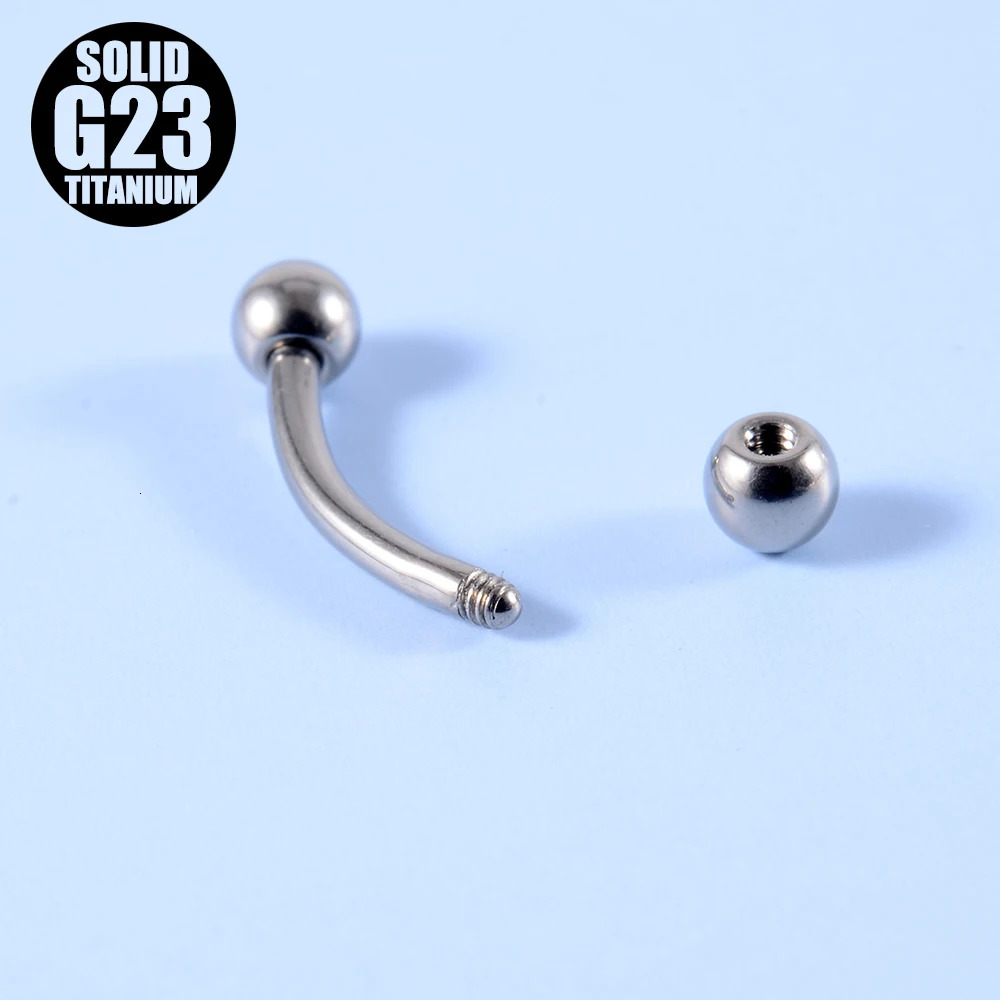 30PCS G23 Solid Labret Lip Ring Ear Tragus Cartilage Ring Horseshoe Barbell Eyebrow Ring Piercing Jewelry 250403