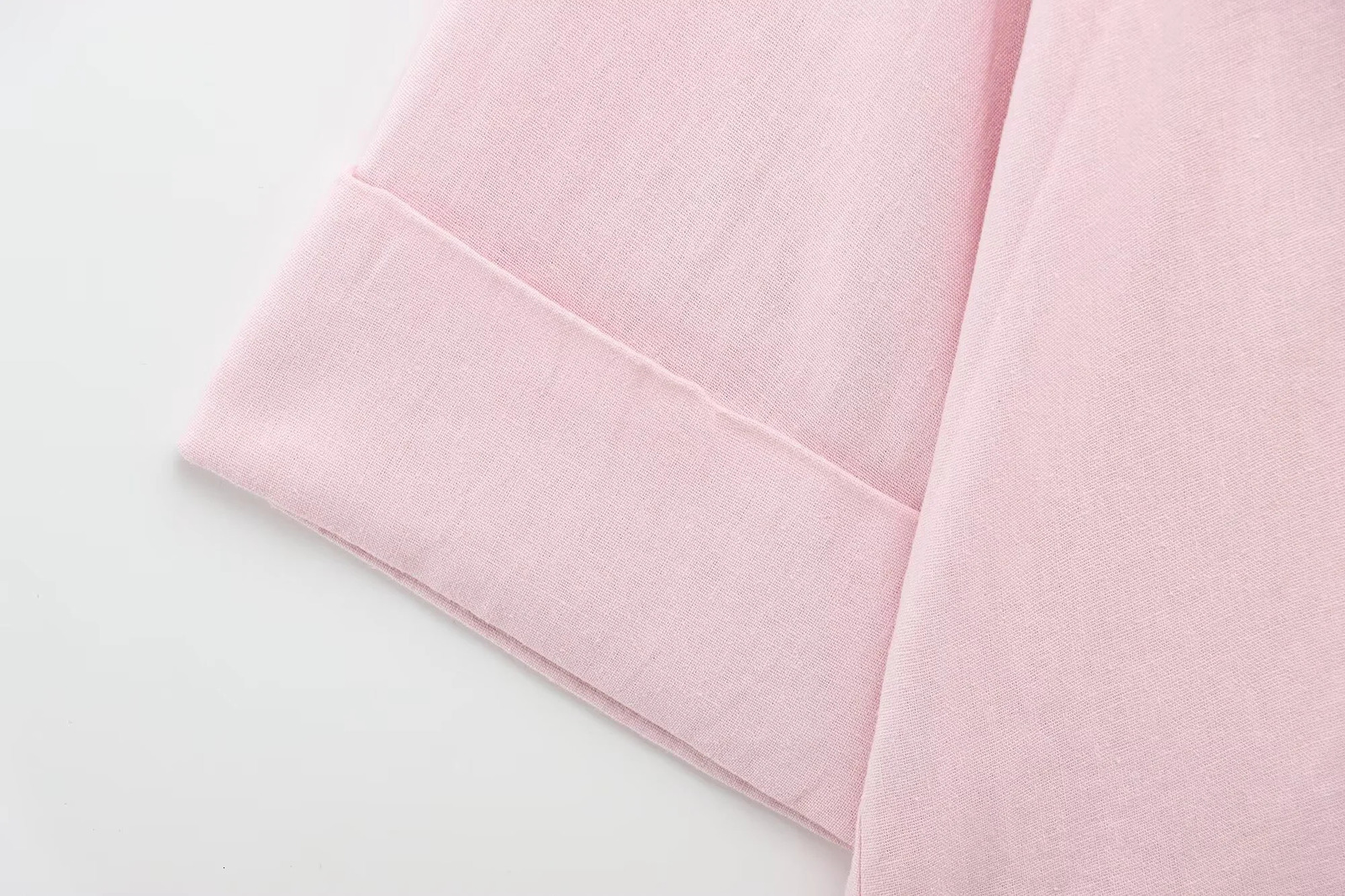 SpringSummer Womens Clothing Lightweight Linen Blended Wide Sleeves Comfortable Shirt 250407