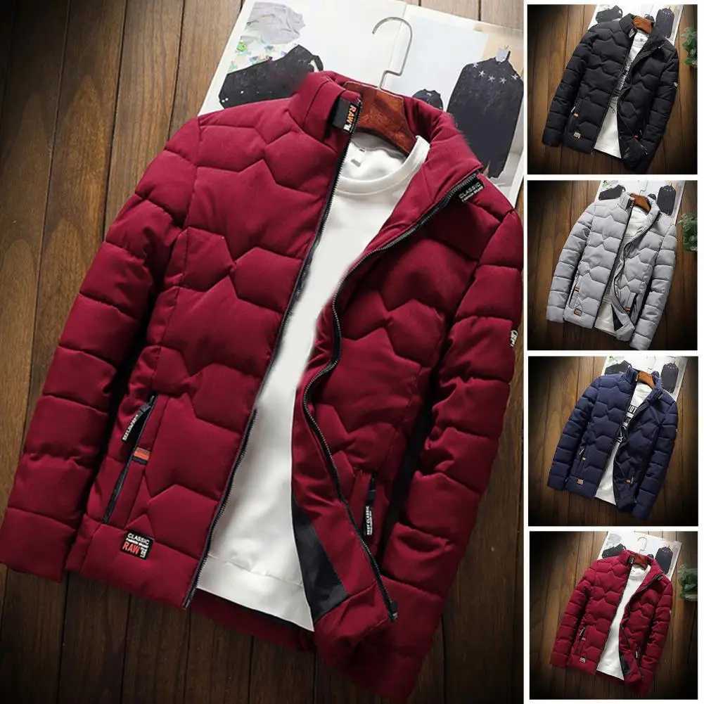 Stylish Coldproof Slim Fit Windbreaker Temperament Men Windbreaker Slim Fit Pockets Jacket Overcoat for Daily WearT251107