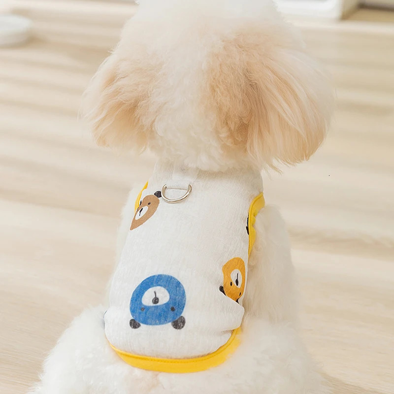 Thin Cooling Vest for Dogs Summer Dog Clothes Cute Breathable Mesh Cat Clothing Chihuahua Bichon Puppy T Shirt Pet Costume 2025 250407