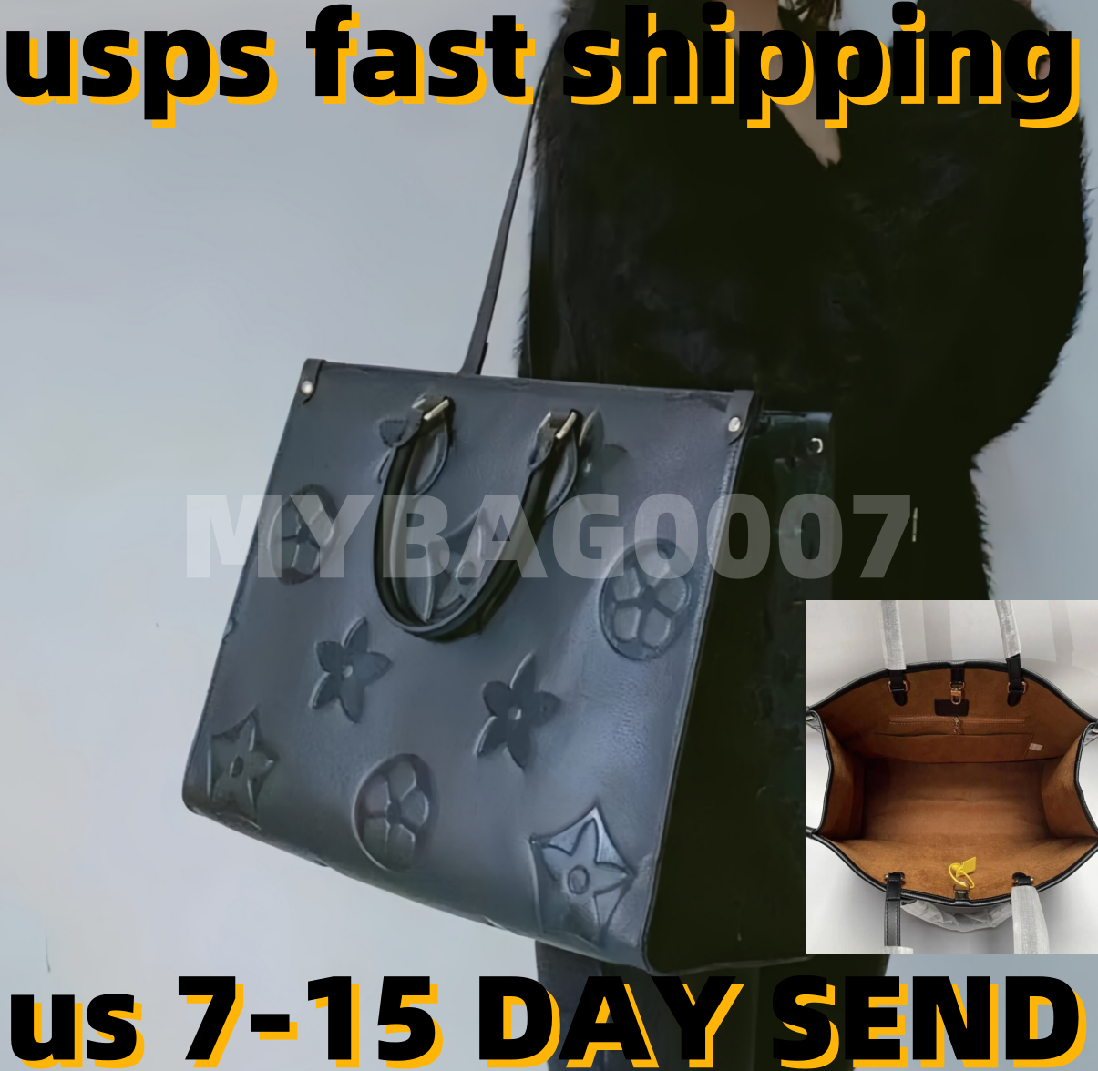 Luxurys Designer Bag On the go Embossed Flower Large Capacity GM MM Tote Bag Fashion Women Shoulder Bags Handbags Lady Crossbody Female backpack Purse Shopping Bags