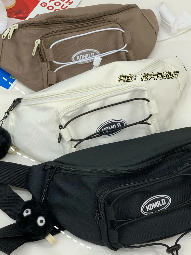 Yong Fashion Neon Green Chest Bag Womens Casual Edition Cross Body Bag Street Fashion Sports Waist Bag Korean Fanny Bag 250402