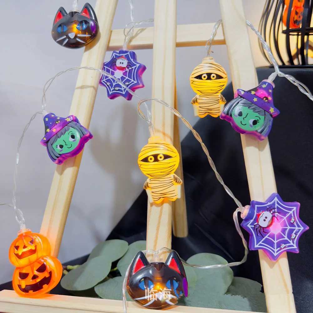 Halloween Decor Skeleton String Lights Indoor Battery/Usb Operated Hanging Lamp For Home Decor Horror Theme Light 405 W251107