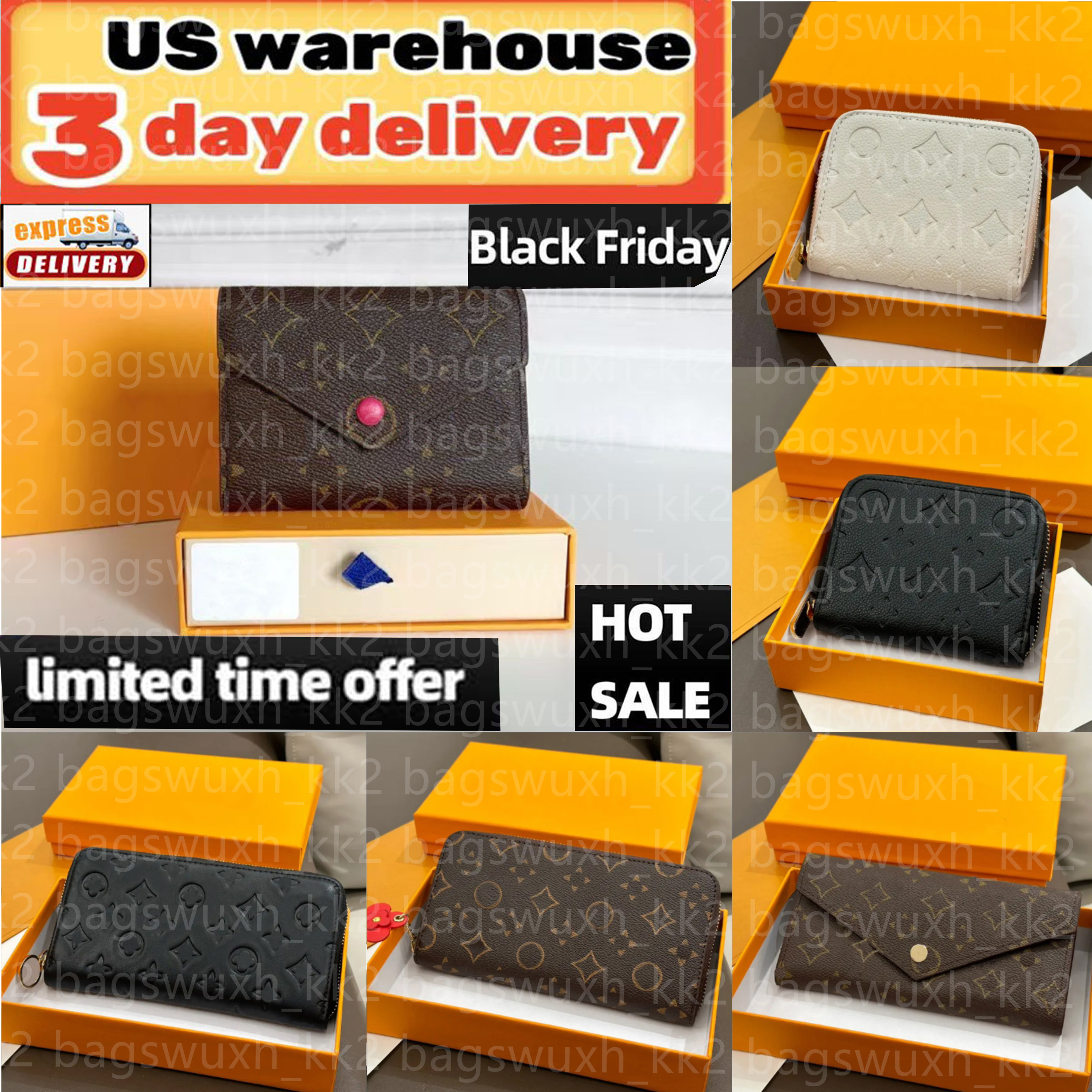 Designer Brand Wallet High-Quality Fashion Leather Bag Victoria Wallet Envelope Clutch Unisex Credit Card Holder Multiple Styles Color Options Clutch bag