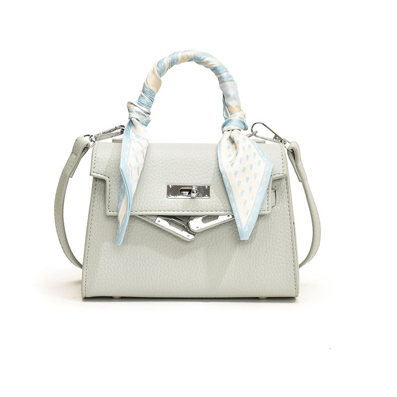 2025S Designer Women S Bag New Western Style Silk Scarf Folded Small Square Popular Versatile Single Shoulder Crossbody Bag Fashion Handbag