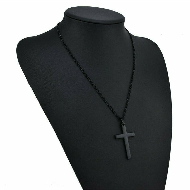 Fashionable, simple versatile necklace for both men and women, trendy cross pendant