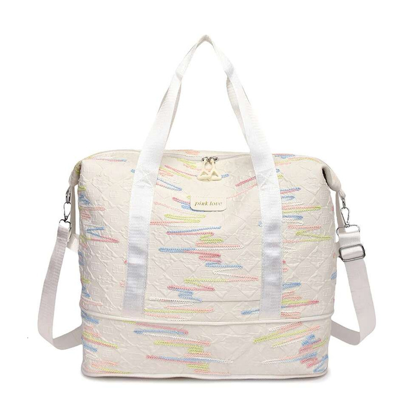 Fashion Handbag Lightweight Durable Large Capacity Nylon Women Men Versatile Travel Tote Weekend Bag Duffle