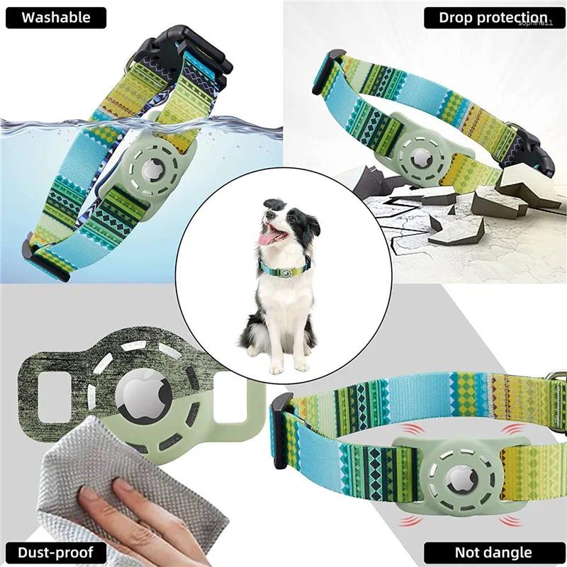 Update Dog Accessories For Apple Airtag Anti-Lost Collar With Air Tag Holder Waterproof Protection Tracker Case Find Cat