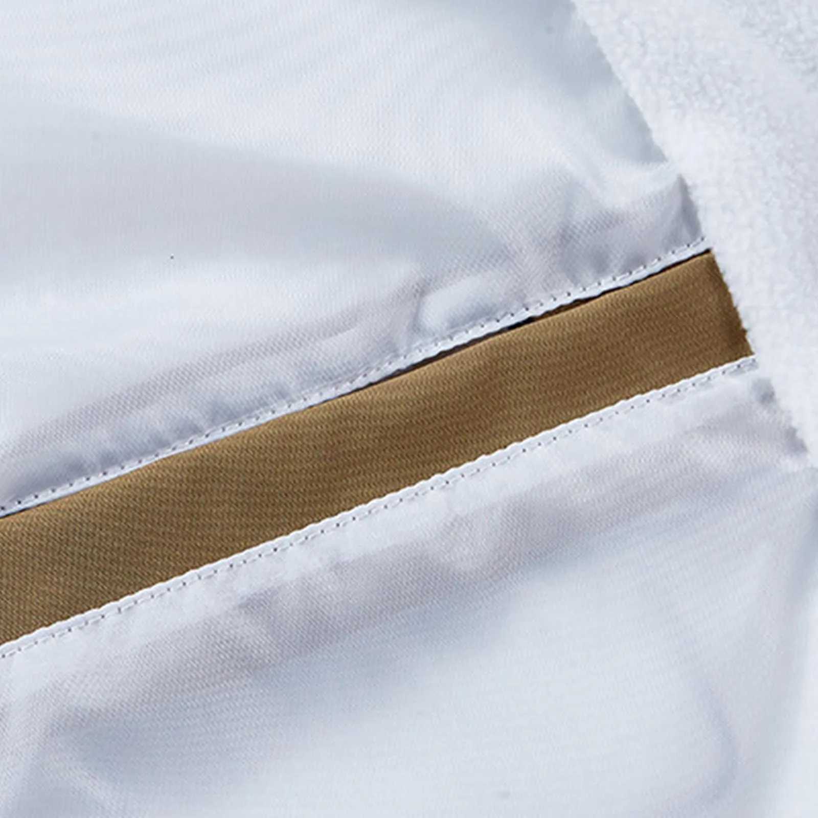 MenS Cotton Padded Jacket Winter Thick Warm Loose Patchwork Contrast Color Standing Bread Coat Men Windbreak Fleece JacketT251107