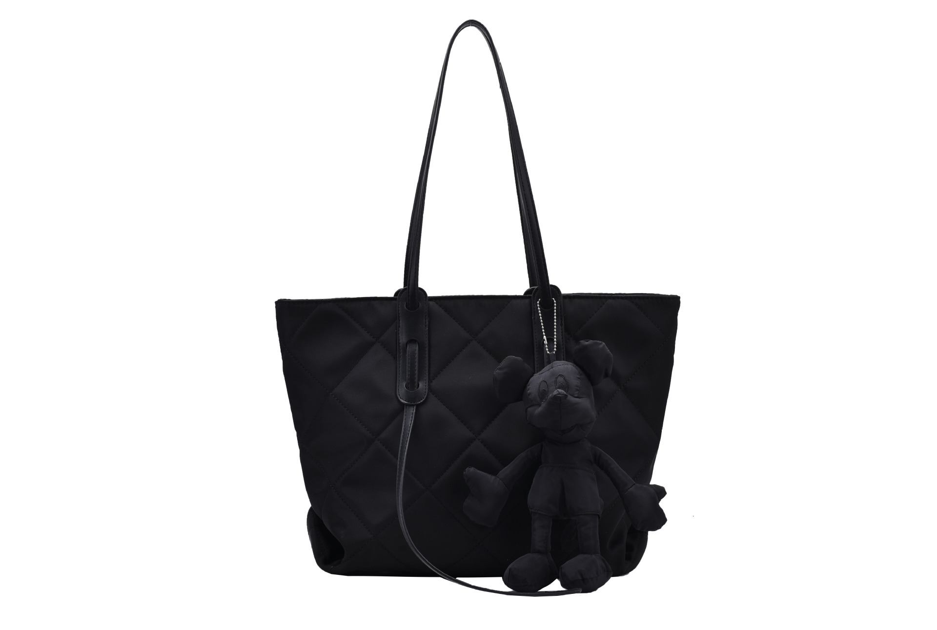 Designer Women S Bag High Quality Tote Large Capacity Diamond Grid Embroidery Thread Fashionable New Style Single Shoulder Women S Bag Fabric Korean V