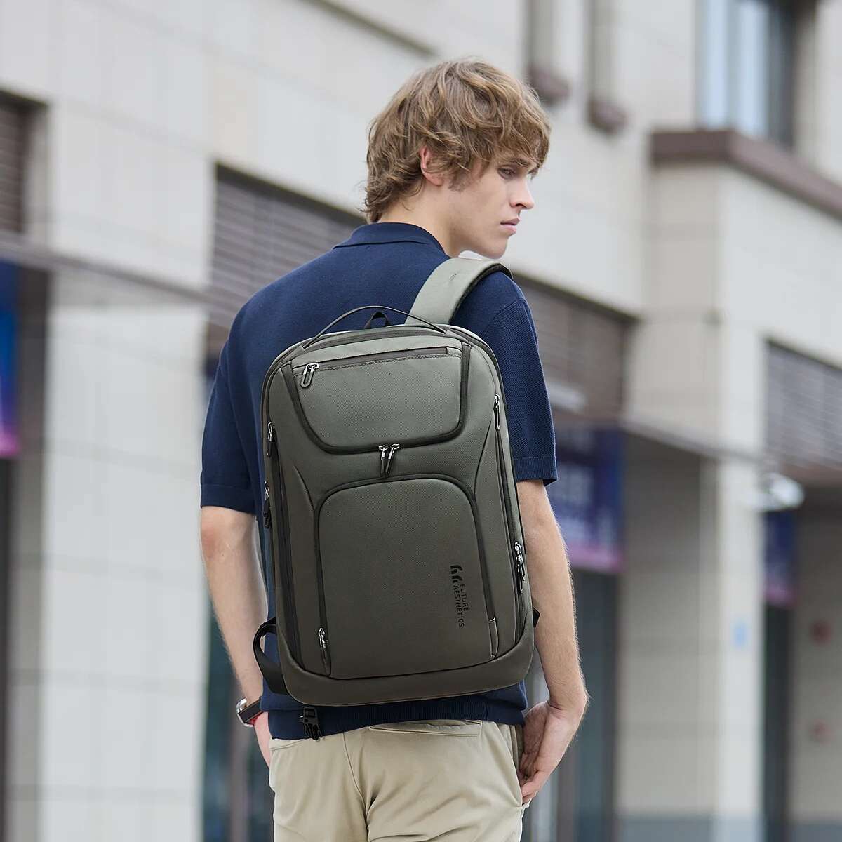 Heroic Knight Multifunctional 17.3" Laptop Waterproof Men Smart Business Backpack With USB Big Capacity Travel Mochila