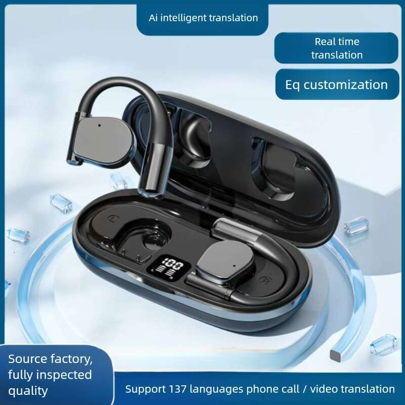 Well-known Brand Designer AI Intelligent Real-time Translation Ear-hanging OWS Non-in-ear Bluetooth Headset