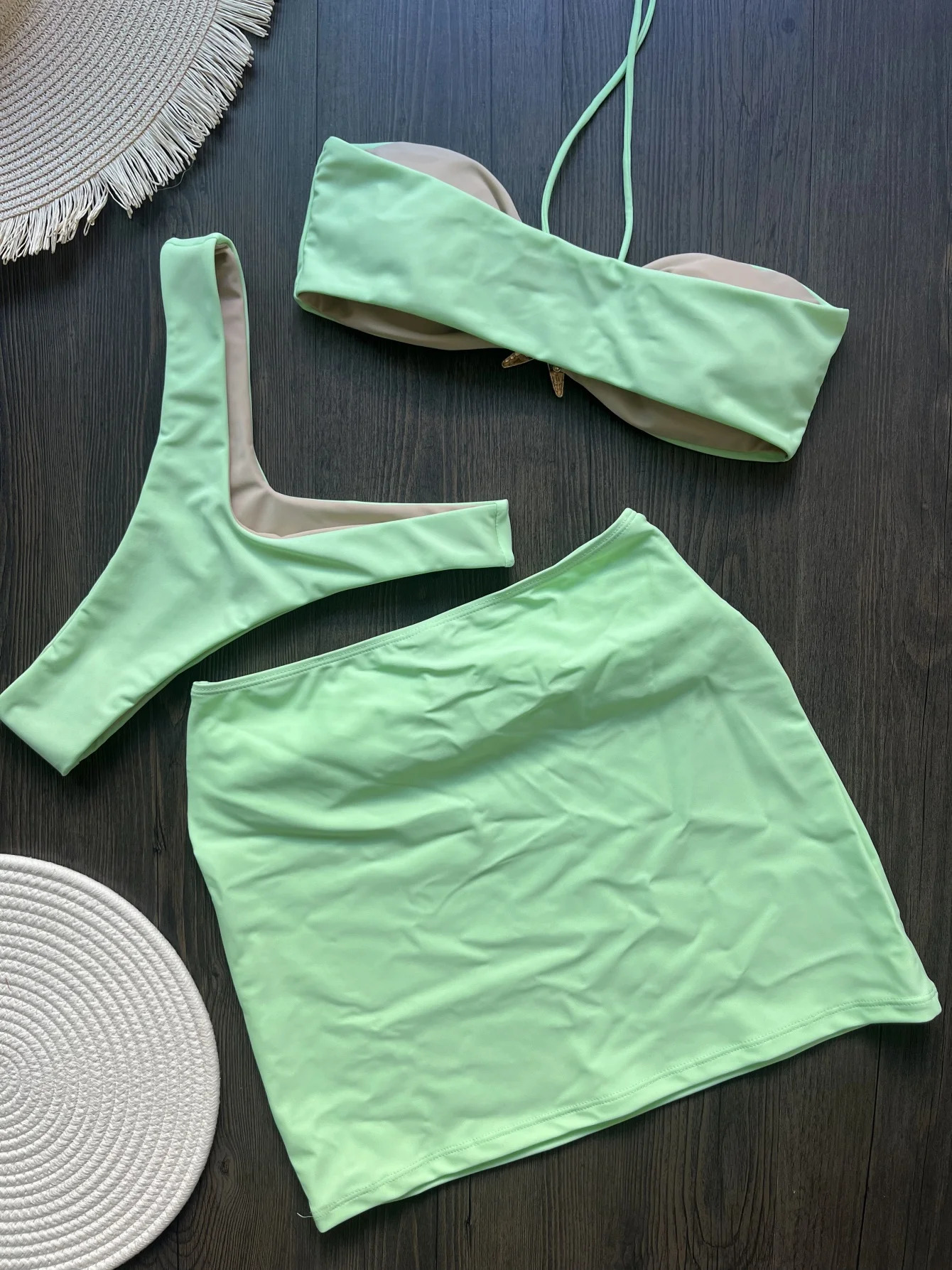Womens swimsuit womens three piece bikini 250313