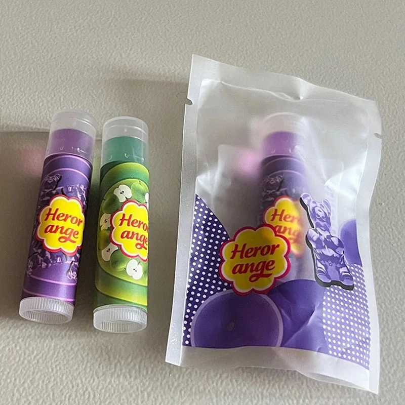 Herorange Fruit Moisturizing lipstick Jelly Light Line Plump Lip Care Colored lipstick Base Colorless Lip Care W250407