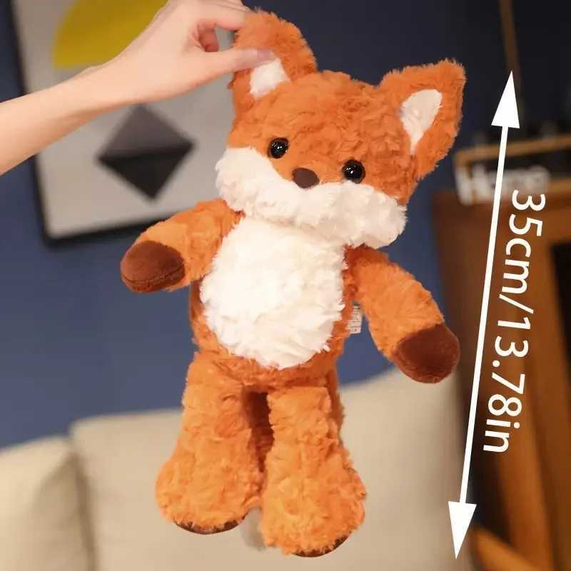 Adorable Red Fox Plush Toy Doll Soft Polyester Stuffed Animal Party Gift for Youngsters Girlfriend Birthday Holiday Christmas C251107