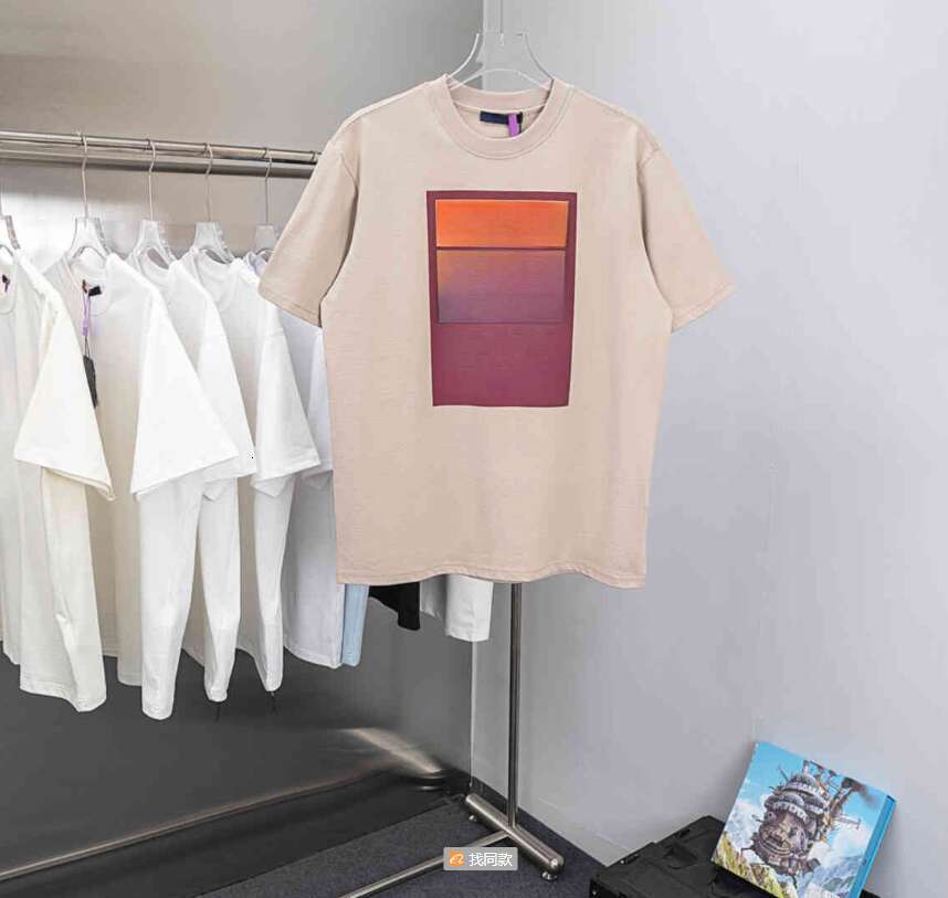 New World Map Printed Hot Diamond Letter Printed Round Neck Men's and Women's Short sleeved T-shirt