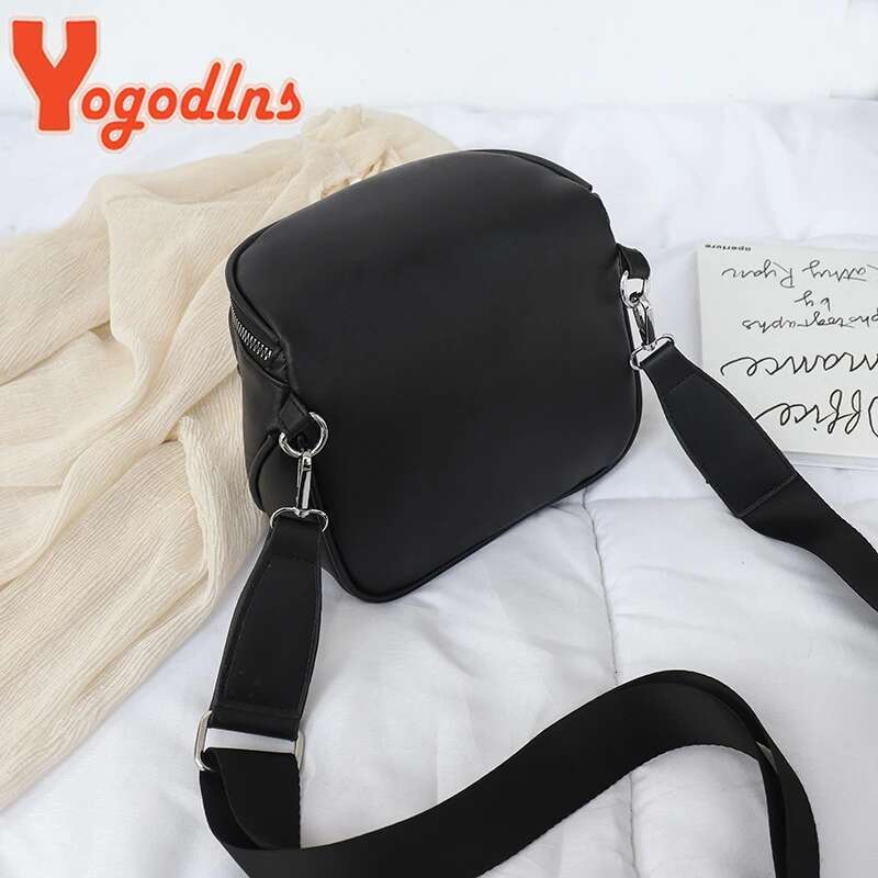 Ydlns Fashion For Women PU Leather Bucket Casual Small Round Shoulder Bags Brand Designer Lady Crossbody Bag