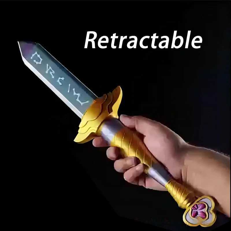 Kpop Rumi Telescopic Sword With Symbol Rune Hunters Sword Cosplay Prop Special Props For Role-playing In The Witch Hunting Group Z251107