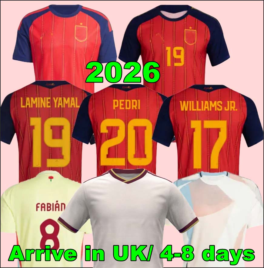 2026 Soccer Jerseys PEDRI LAMINE YAMAL PINO MERINO RODRIGO SERGIO M.ASENSIO FERRAN Men Kids HERMOSO REDONDO CALDENTEY 26 27 Spains Football Shirt