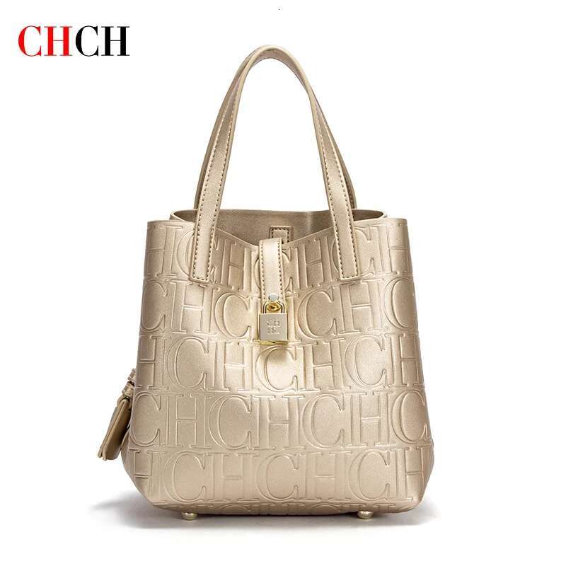 CHCH Women's Tote New Steel Emed Handheld Bun Mother Shopping Bag