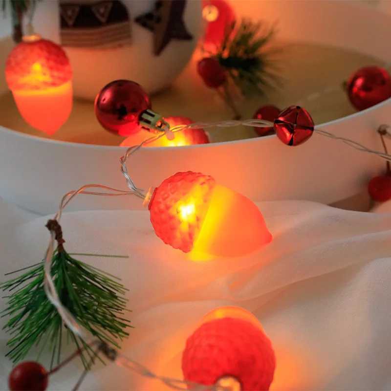 10/20/40 Leds Christmas String Lights LED Xmas Tree Decorative Light Indoor Room Decoration Lights Party Decor 617 W251107
