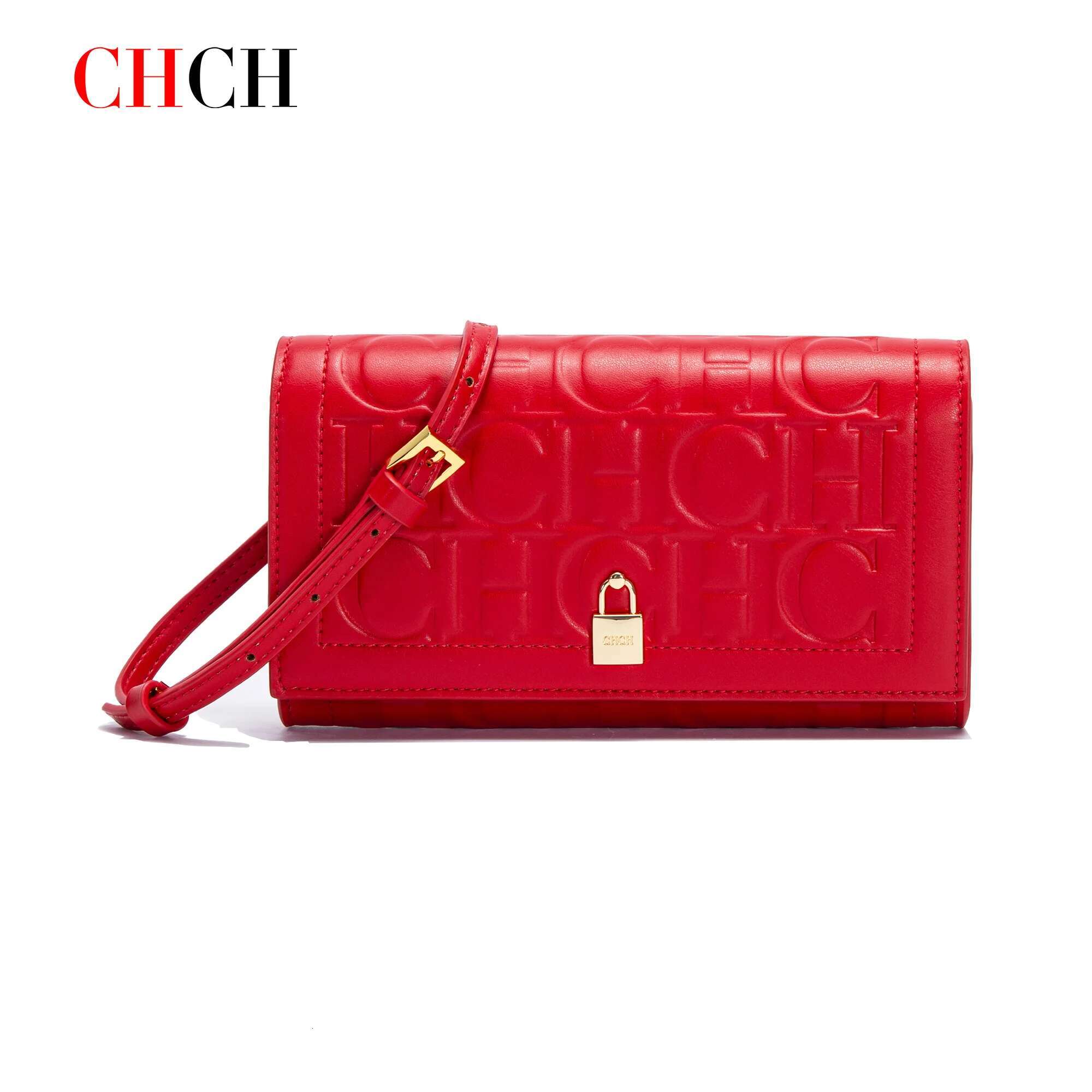 CHCH Women's Shoulder 2024 Brand New Flip Letter Emed Crossbody Bag