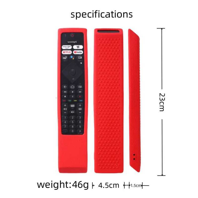 Silicone Case Fit for Philips Smart TV Remote Control 50PUS8106/12 55PUS8106/12 43PUS7406/12 Protective Cover Anti-Slip K251106