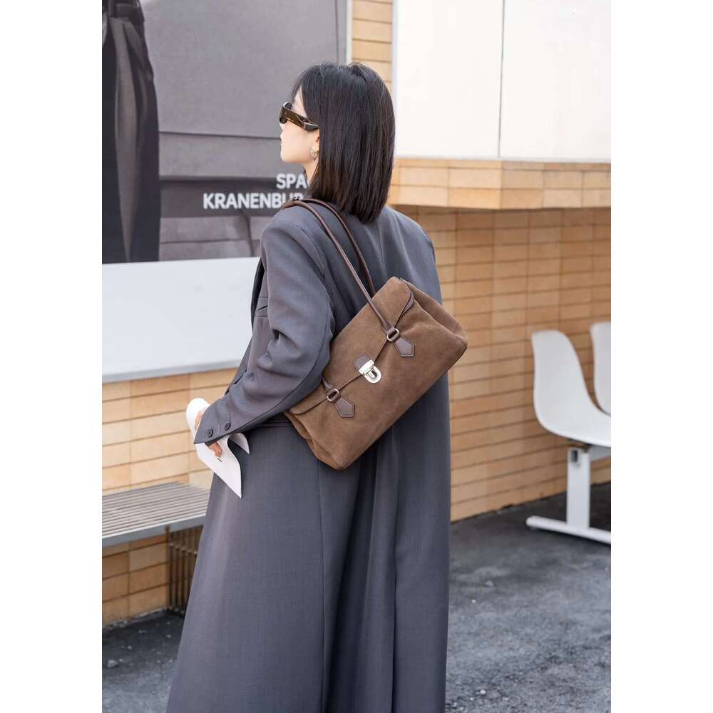 Genuine Leather Large Women Shoudler Bags Designer Brand Ladies Coffe Bag For Woman Handbag Brown Black Gray