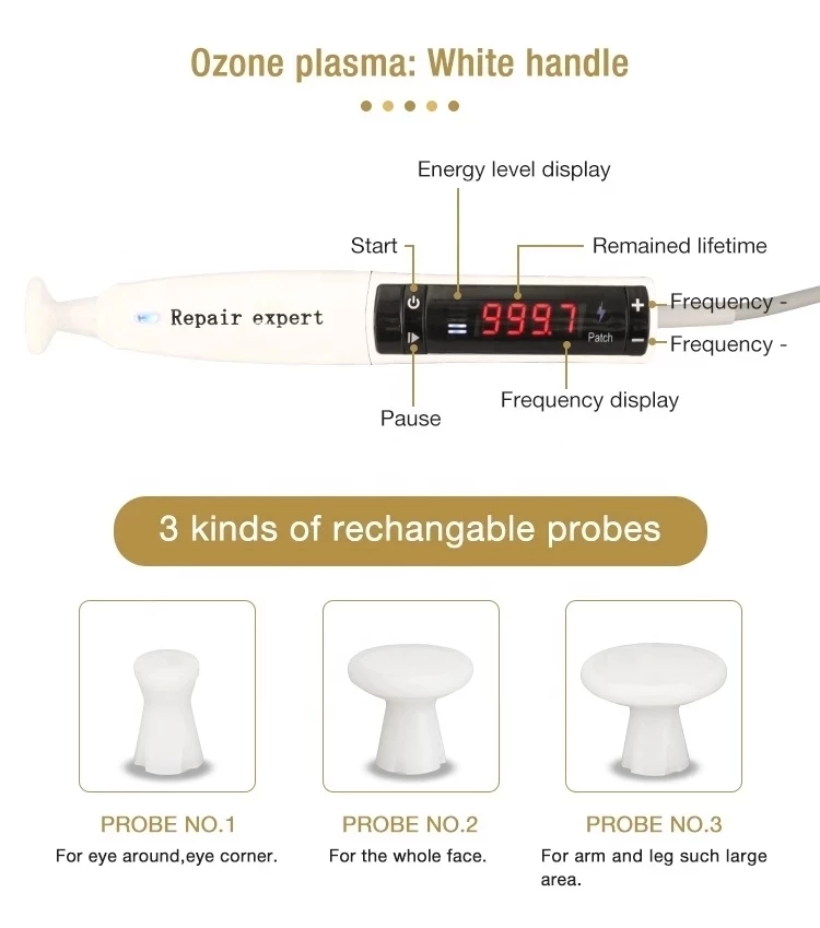 Flash Plasma and Ozone Plasma Caneta de Fibroblast Plasma Pen Face Lifting Skin Tag Wrinkles Removal Device