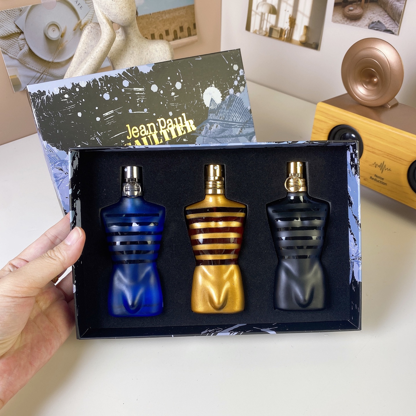 40ML 1.2FL.OZ Leather Notes Men's Eau de Parfum Woody Nutty Warm Spicy Chocolate Scent Male's Fragrance Spray for Man
