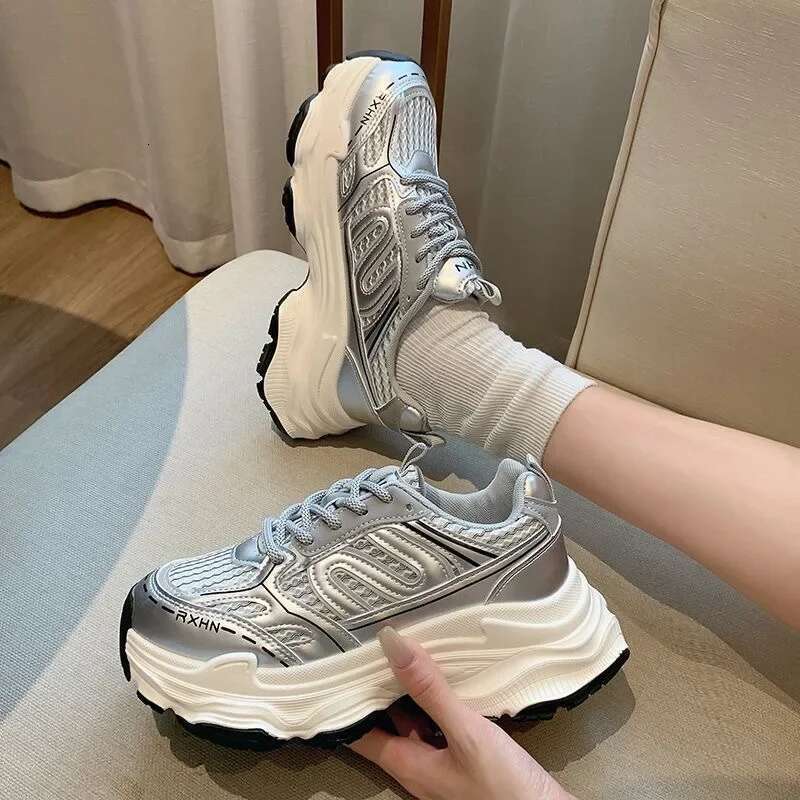 Sneakers Autumn Fashion Breathable Casual Women Mesh Lace Up Comfort Platform Vulcanize Shoes atillas De Mujer