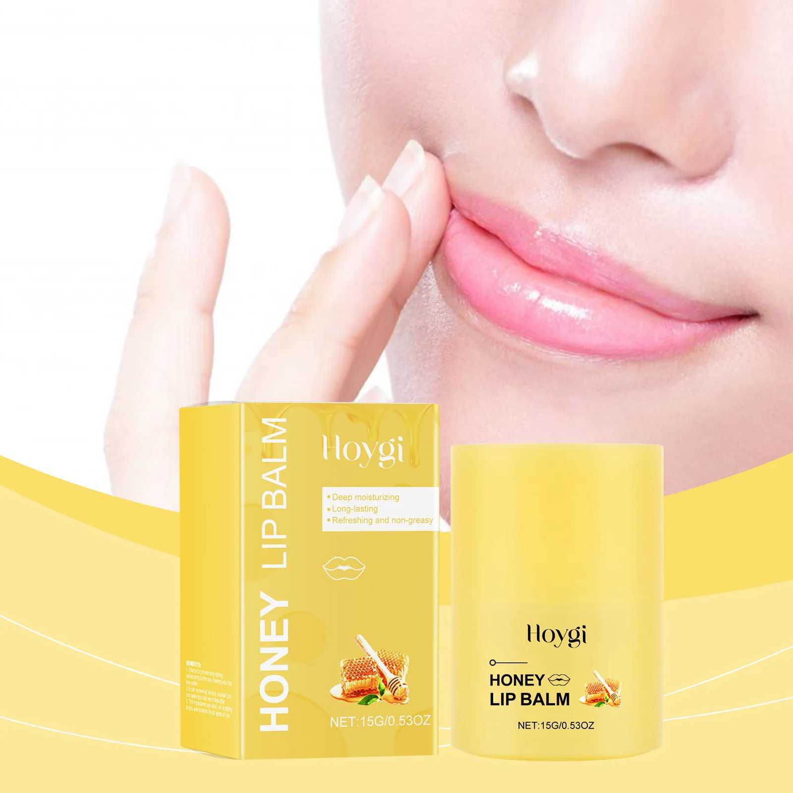 Hoygi 15g honey moisturizing lipstick moisturizing anti crack dry dark lipstick exfoliating repair lipstick W250407