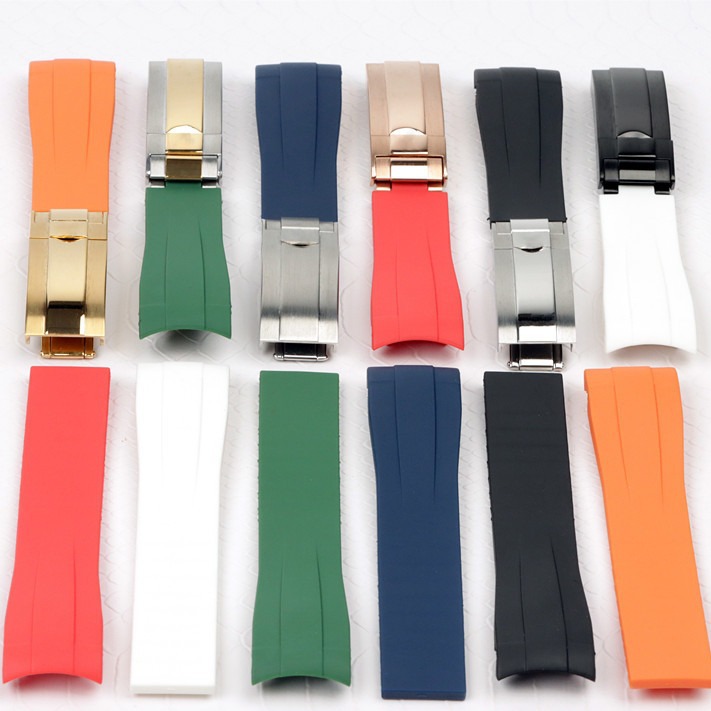 Watch Bands 21 mm Designer Pattern 7Colors With buckle Rubber Watch Strap Band For Mens Designer Watch