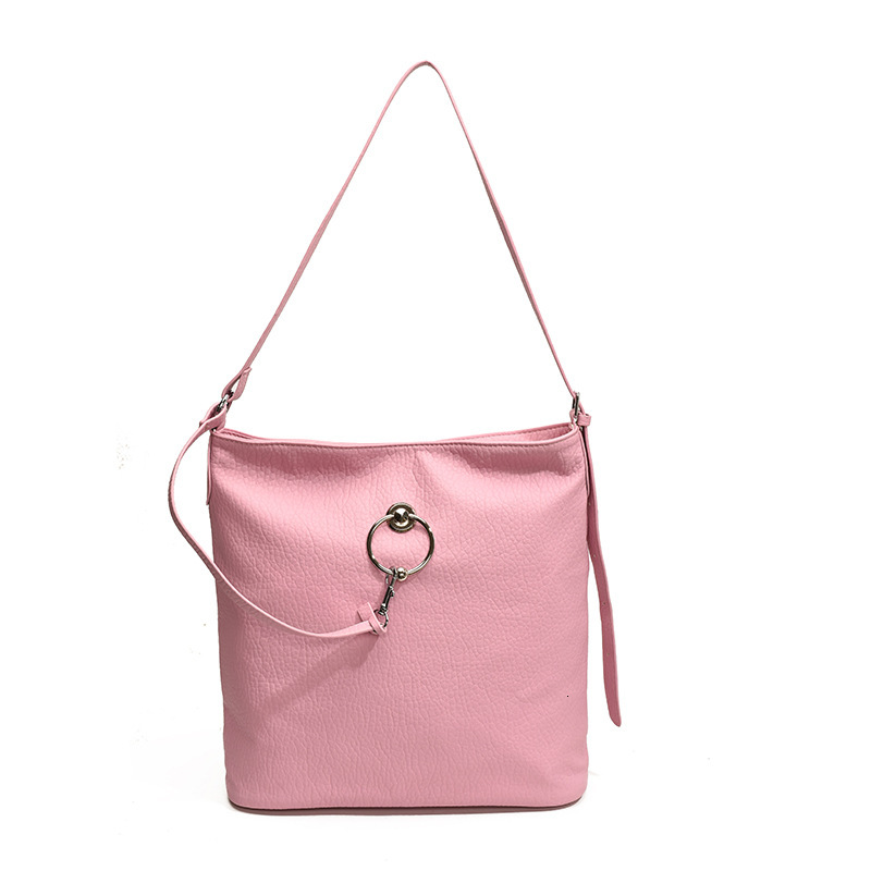 2025S Designer Women S Bag Solid Color Soft Surface Large Capacity For Women New Popular Simple Crossbody Autumn Casual Bucket Bag