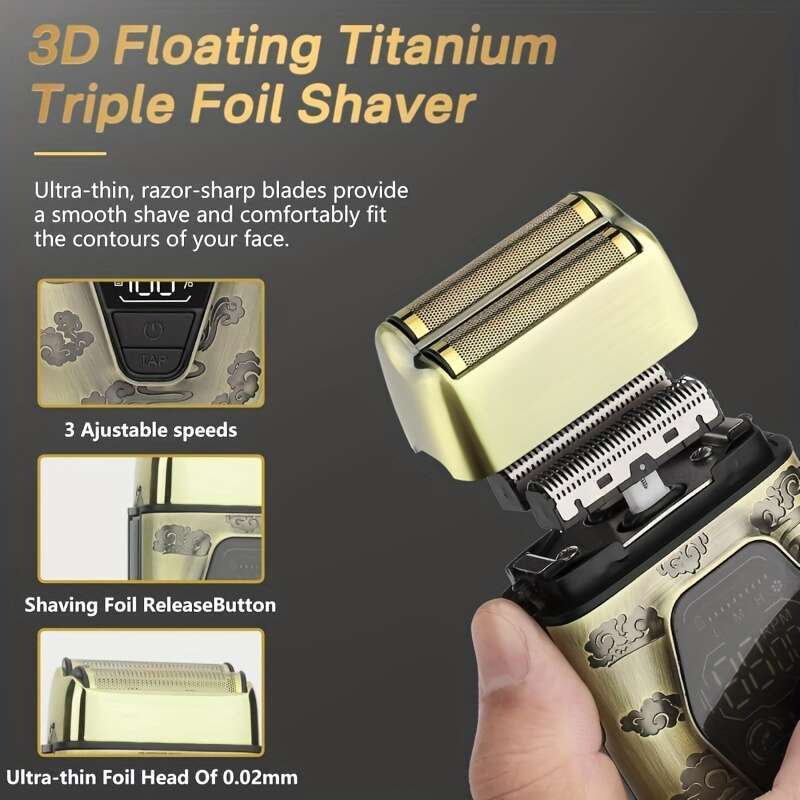 Professional Men, 3 In 1 T-Blade Barber And Set, Mens Cordless Clippers Hair Cutting Kit, Trimmers Barbers, Beard Trimmer For Men