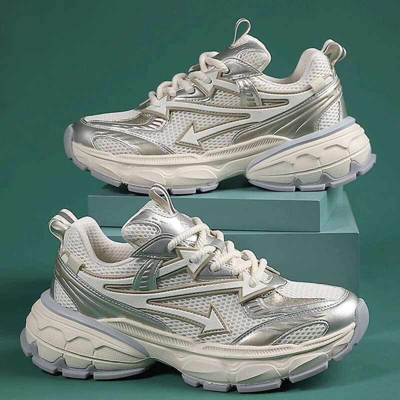 Hot Selg Classic Men Casual with Mesh Breathable Thick Sole Outdoor Sneakers Comfortable Low Cut and Cool Walking Shoes