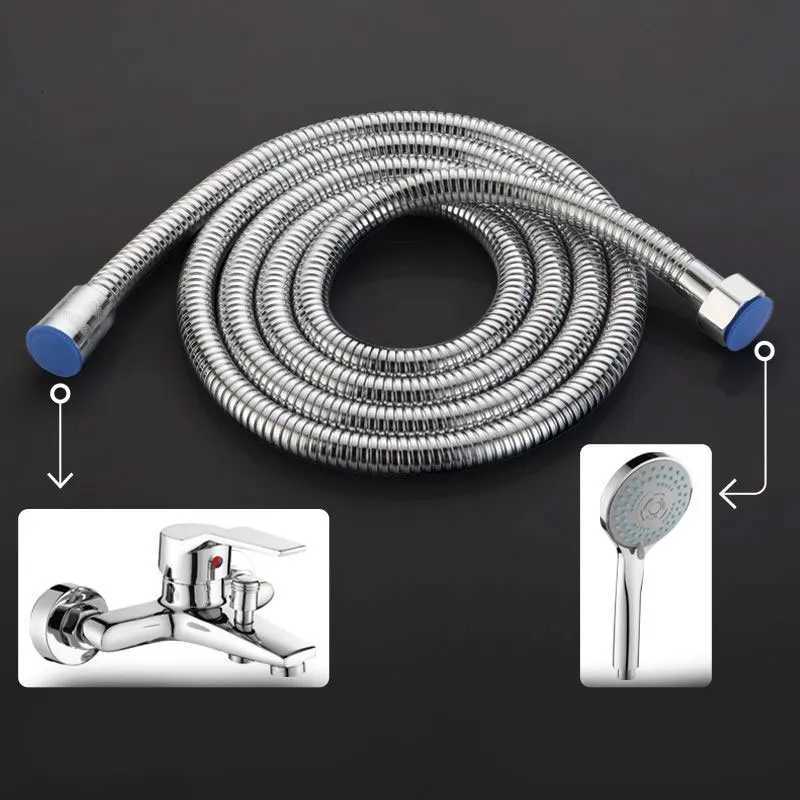 15m Stainless Steel Water Pipe Hose Shower Pipe Extended Pipe Stretched Pipe Bathro Accessories Extended Butler Shower Pipe Y251107
