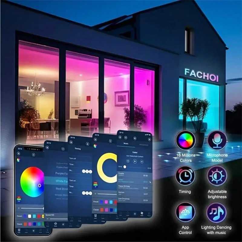 5V USB LED Lights 5050 RGB Led Strip Light Mutlicolor Lamp App Control Sync Music TV Backlight Tape for Room Decoration W251107