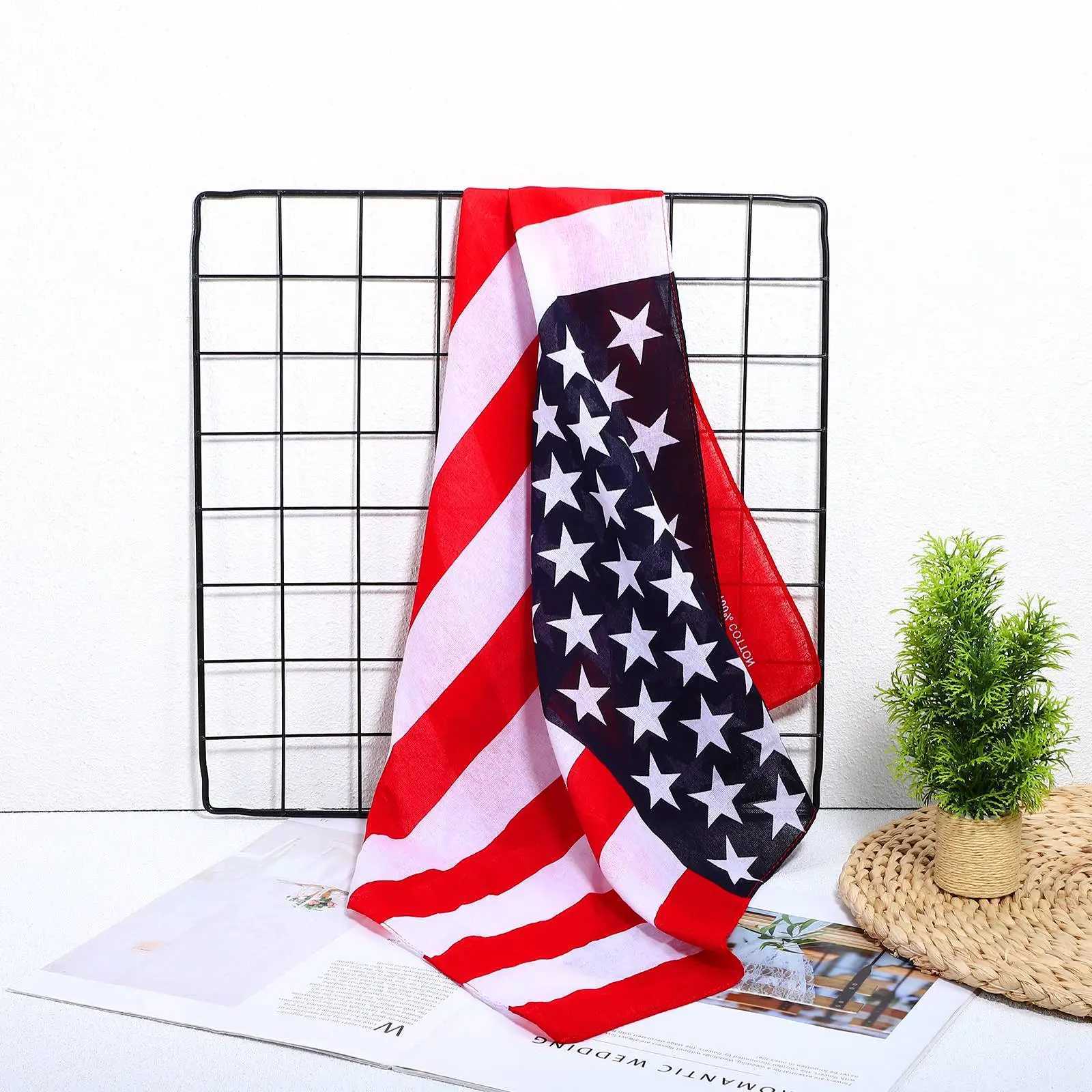 Pet necklace decoration American flag dog scarf collar bib birthday party outfit puppy costume quality M250407