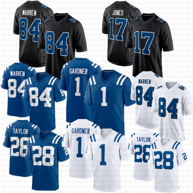 1 Ahmad Sauce Gardner Jonathan Taylor Tyler Warren Daniel Jones Football Jersey Peyton Manning Anthony Richardson Quenton Nelson Darius Leonard Michael Pittman Jr