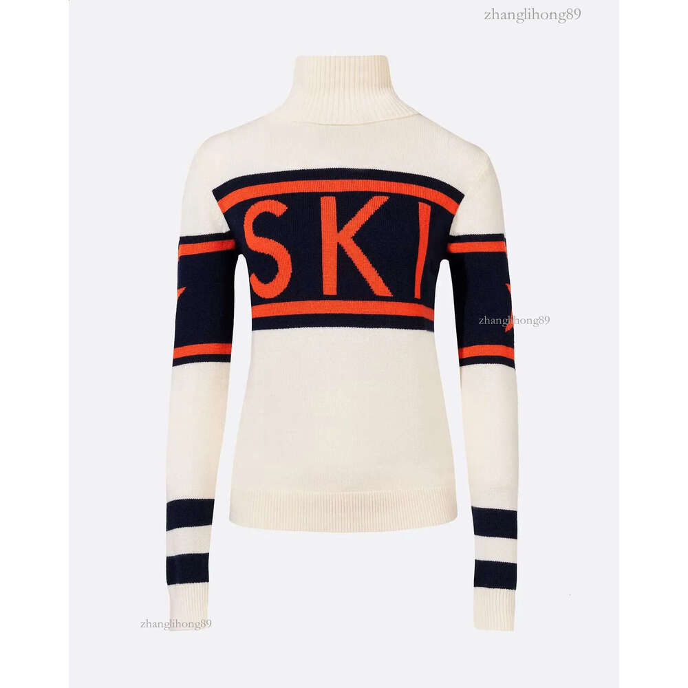 European and American winter light y womens high neck pullover sweater with letter y craft knitted 250114