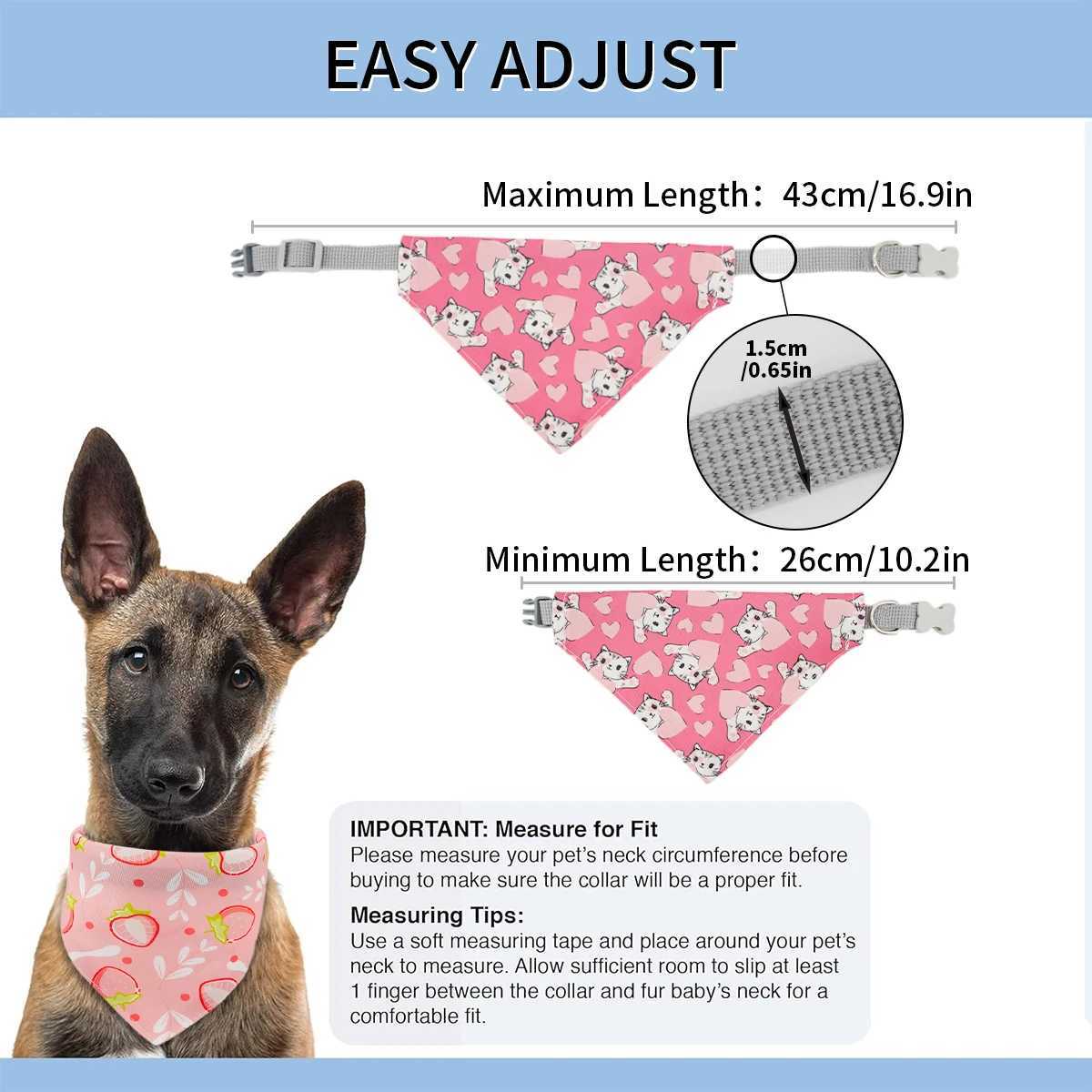 3PC pet bib set cute dog bib cat and dog triangle bandage suitable for small and medium-sized pets M250407