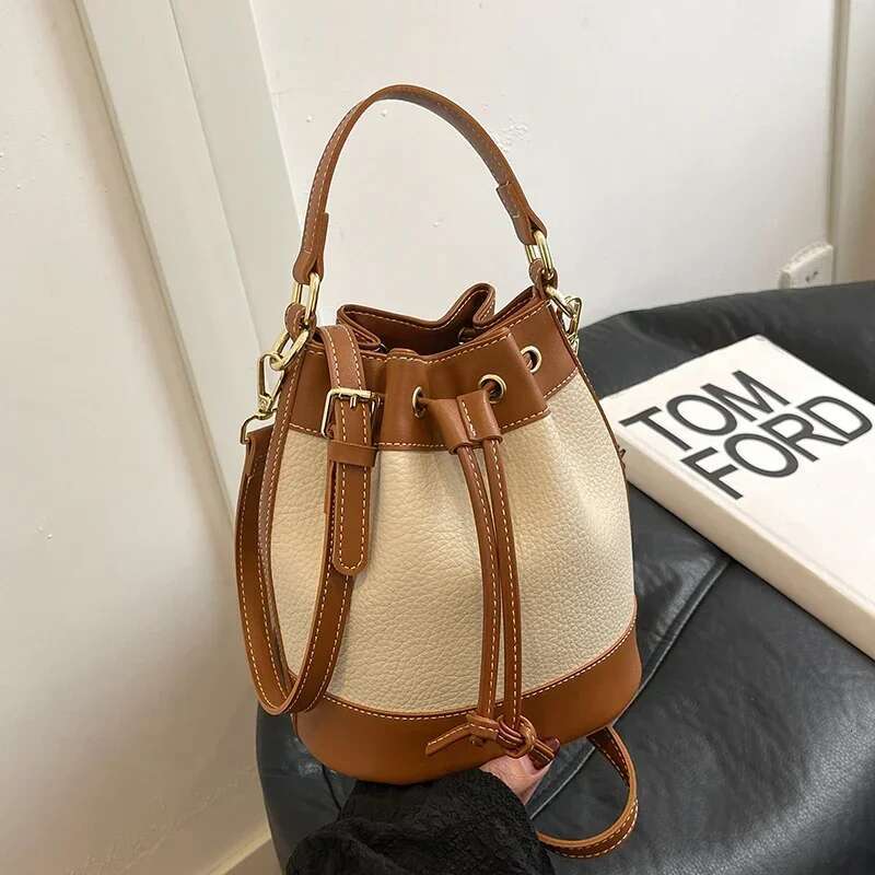 PU String Niche Design Crossbody Popular Fashionable Women's On Sale 2025 New Versatile Commuting Bucket Bags