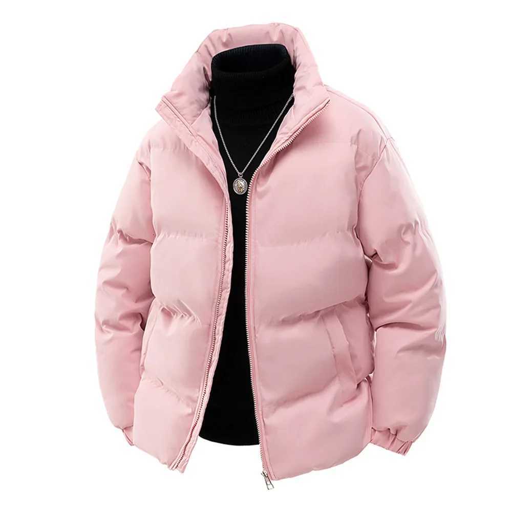 6XL Winter Puffer Jacket Men Parkas Thicken Warm Coat Mens Stand Collar Solid Color Parka Coat Women Fashion New Streetwear TopT251107