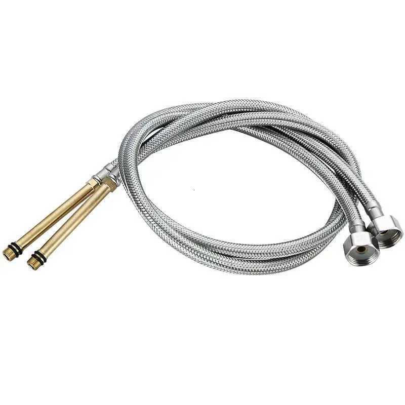 Stainless Steel Nylon Braided Tube Pipe Hose Silicone Plumbing Ther Moresistant Tap Pipe Basin Faucet Duct Kitchen Bathro Y251107