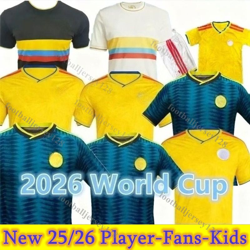 Colombia 2026 World Cup Home Centenary soccer jersey 100-years anniversary 2024 2025 james LUIS DIAZ L.DIAZ J.LERMA Copa America Home away men kids