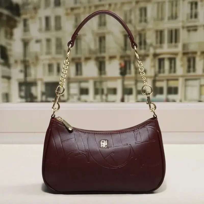 CH Women's Handbag Paron Durable Brand Fashion Large Capacity Bent Moon Simple Shoulder Crossbody Bag