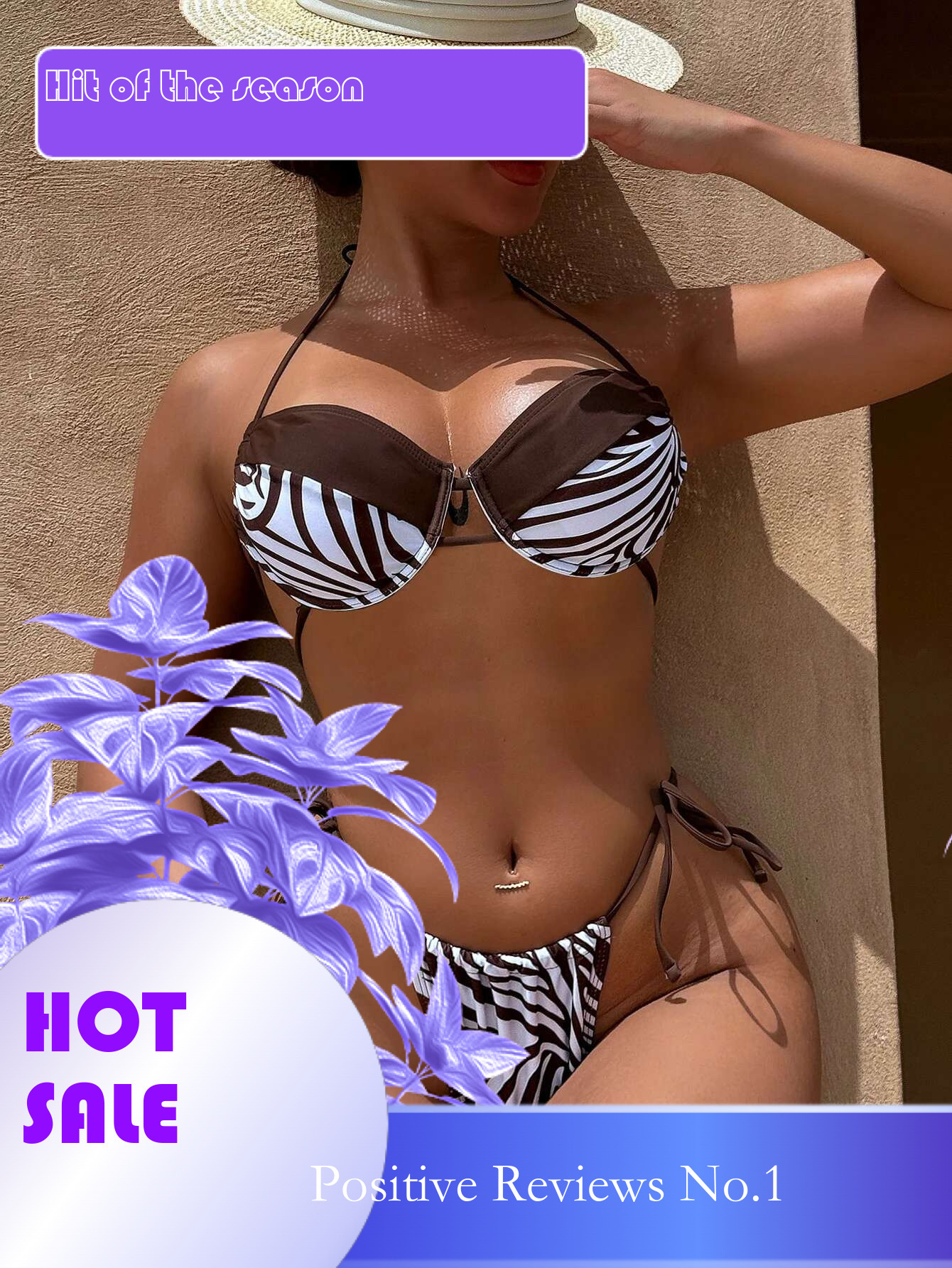 Dongdumaoyi Sexy Black Zebra Stripe Bikini Set Women Drawstring Underwire Push Up Micro Swimsuit Beach Bathing Suit Vacation Swimwear